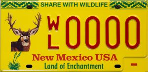 Support wildlife by ordering the New Mexico Wildlife License Plate - Mule Deer