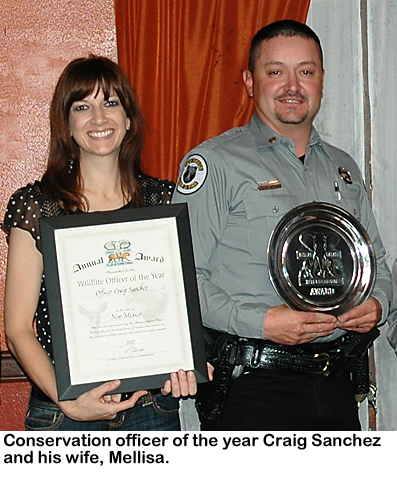 New Mexico Game and Fish Conservation Officer of the year Craig Sanchez.