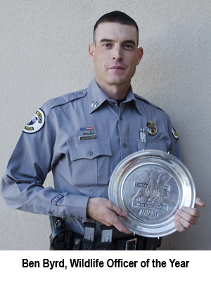 New Mexico Game and Fish, Ben Byrd - Wildlife Officer of the Year by conservation organization Shikar-Safari Club International