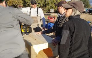 Building catfish boxes.