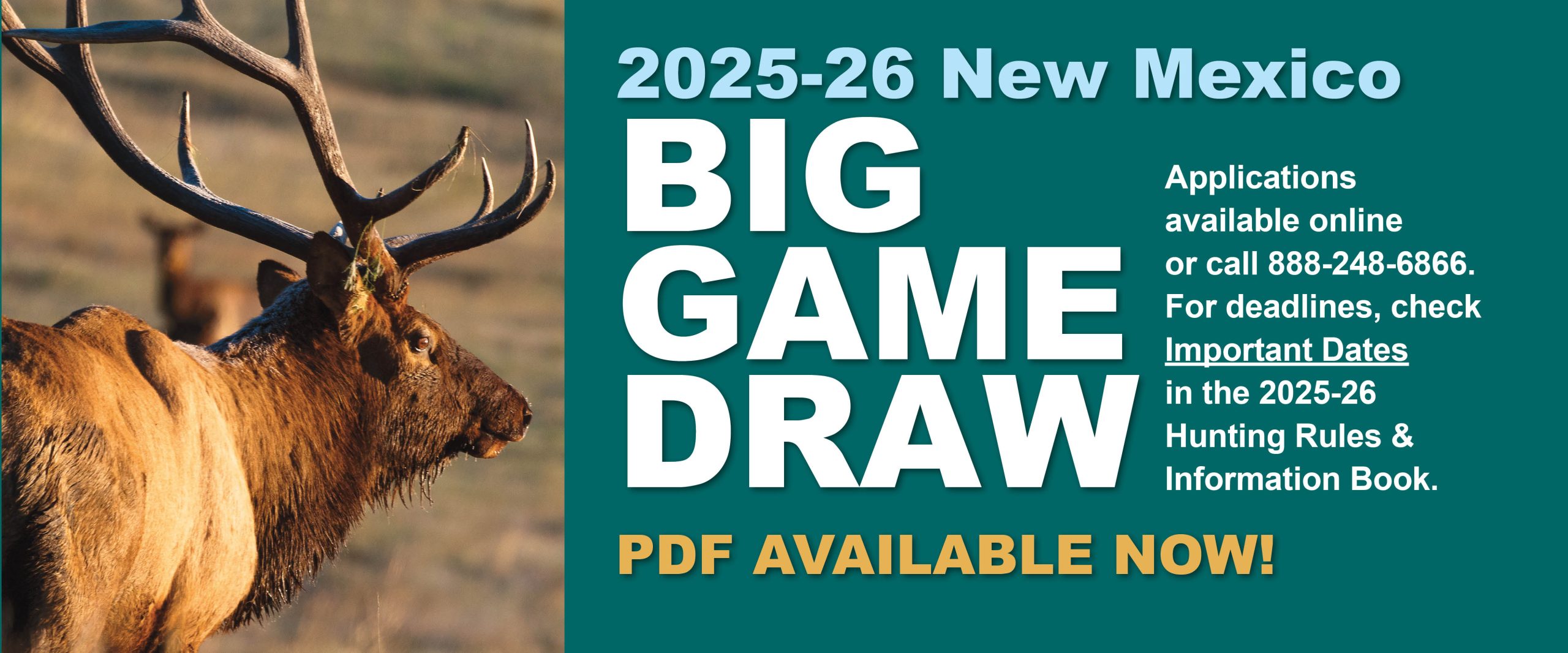 2025-2026 Big Game Draw Banner
