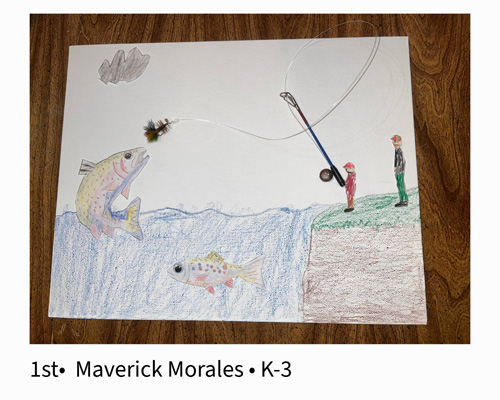 First Place Grades K-3 Maverick Morales - Brook Trout