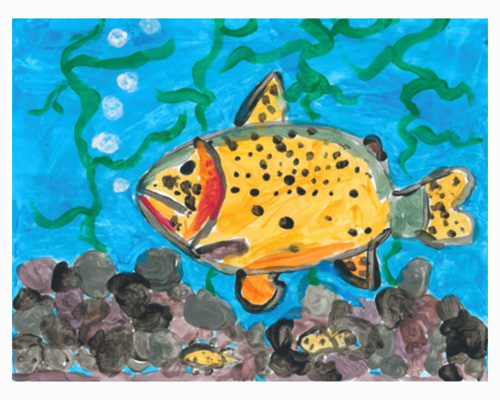 First Place Mighty Minnow - Rio Grande Cutthroat Trout by Lilly Bowley